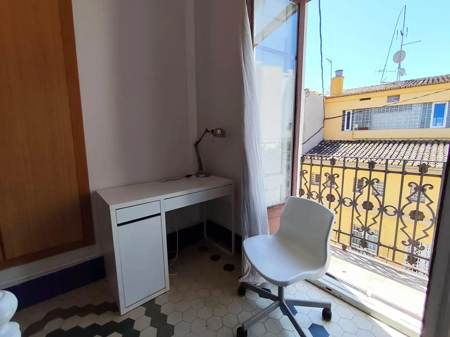 Terrasse von Wohnung zur Miete in Valencia mit Klimaanlage, Möbliert und Balkon