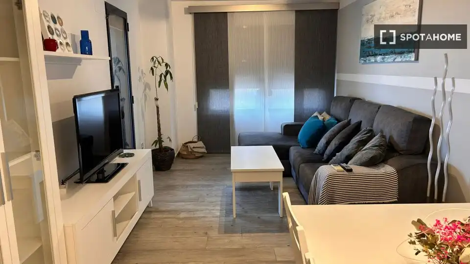 Sala d'estar de Pis de lloguer en Valencia amb Aire condicionat, Calefacció i Moblat