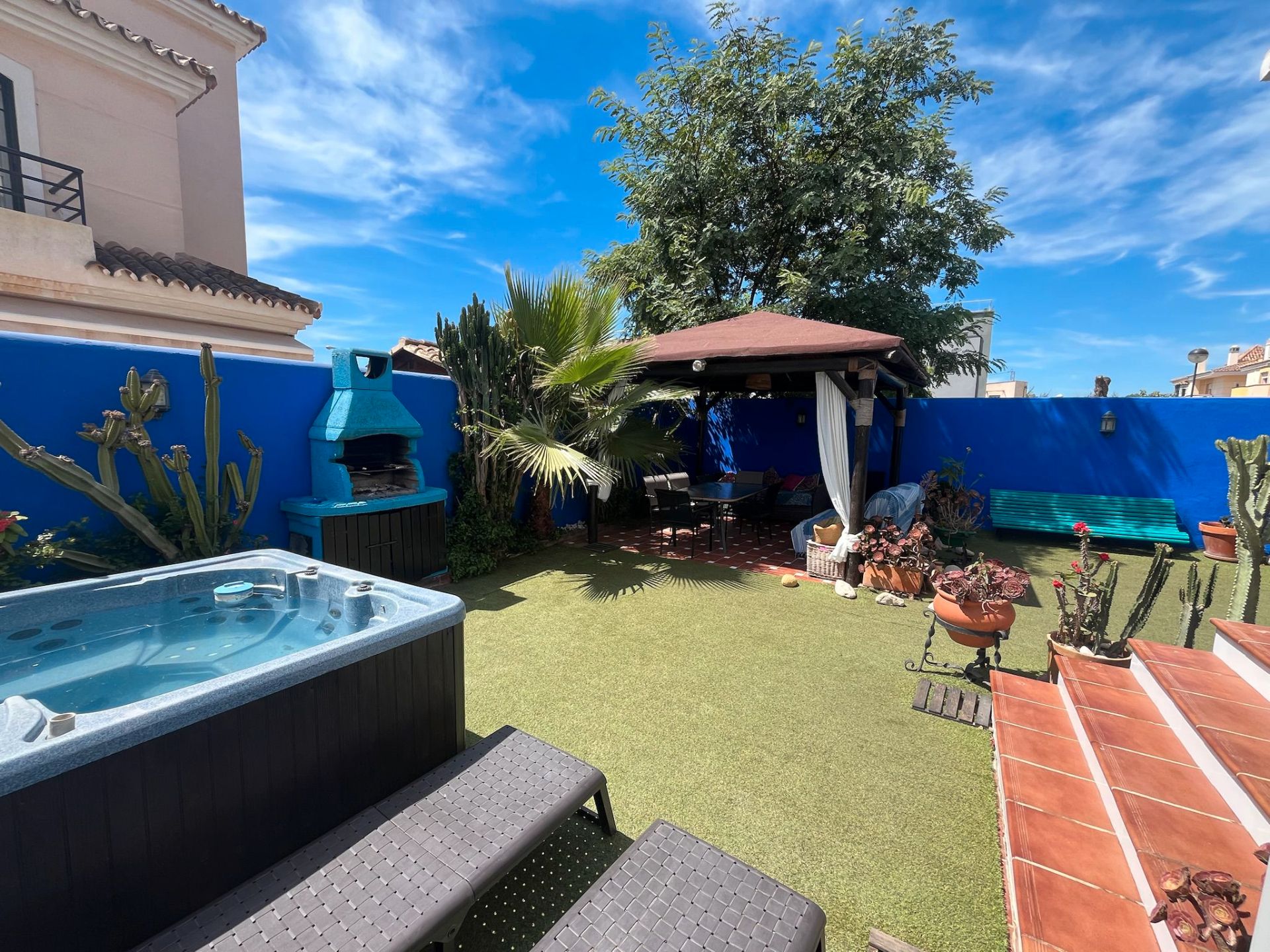 Terraza de Casa adosada de alquiler en Vélez-Málaga con Aire acondicionado, Jardín privado y Terraza