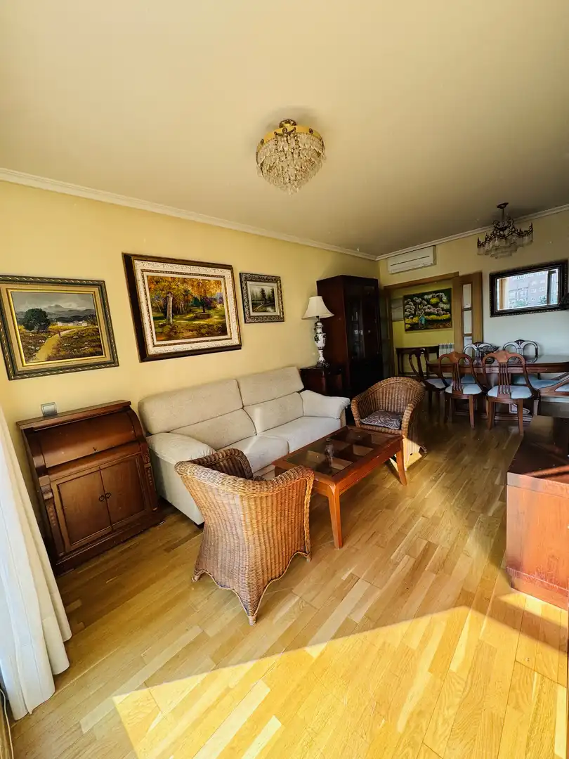 Wohnzimmer von Wohnung zur Miete in Rivas-Vaciamadrid mit Klimaanlage, Terrasse und Schwimmbad