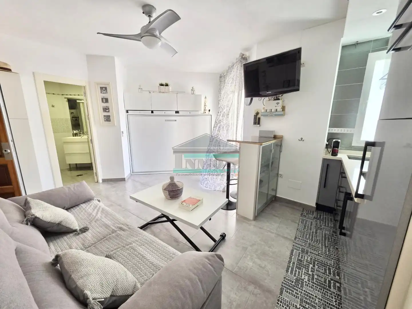 Wohnzimmer von Wohnung zum Verkauf in Salobreña mit Klimaanlage, Terrasse und Möbliert