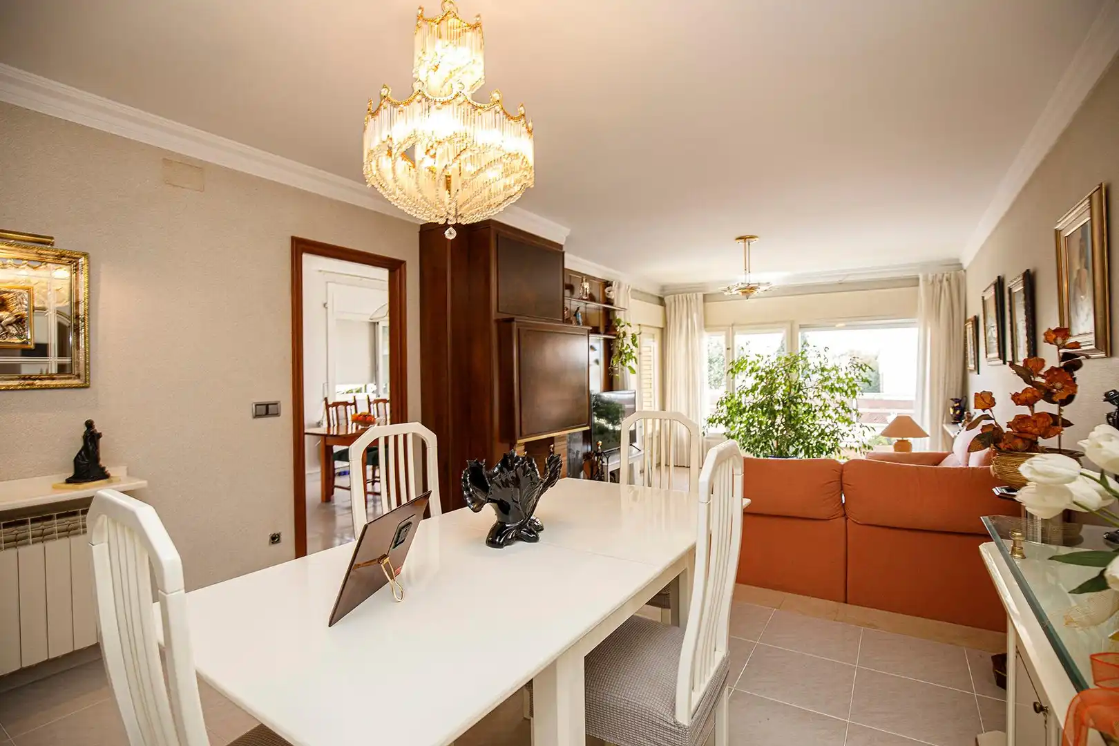 Comedor de Casa o chalet en venta en Quart con Aire acondicionado, Jardín privado y Terraza