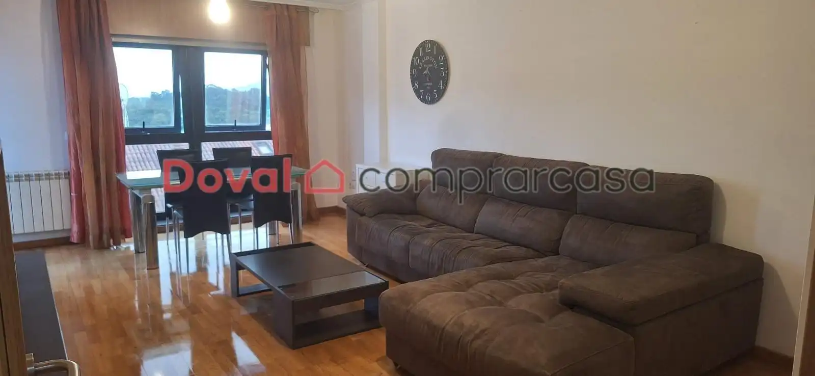 Sala d'estar de Pis de lloguer en O Porriño   amb Calefacció, Jardí privat i Terrassa