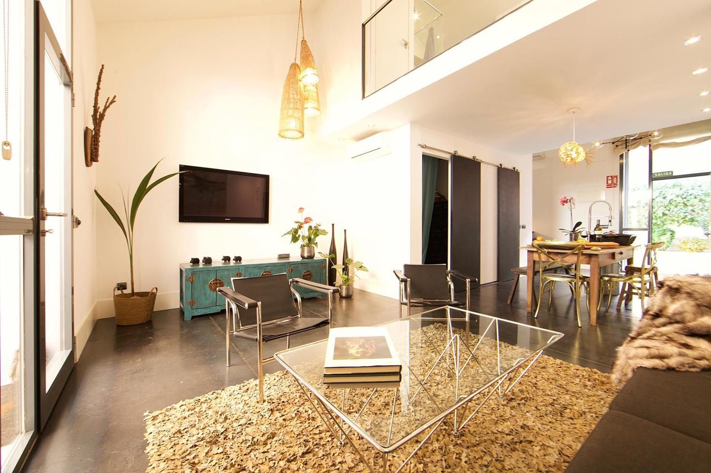 Living room of Loft to rent in  Madrid Capital  with Furnished