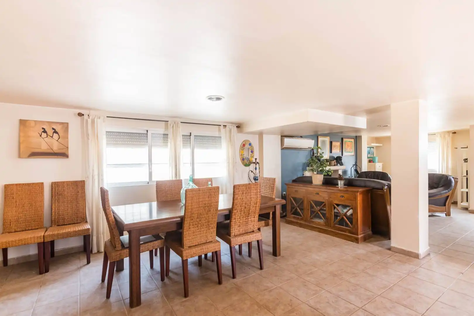 Esszimmer von Einfamilien-Reihenhaus zum Verkauf in Las Torres de Cotillas mit Klimaanlage, Privatgarten und Terrasse