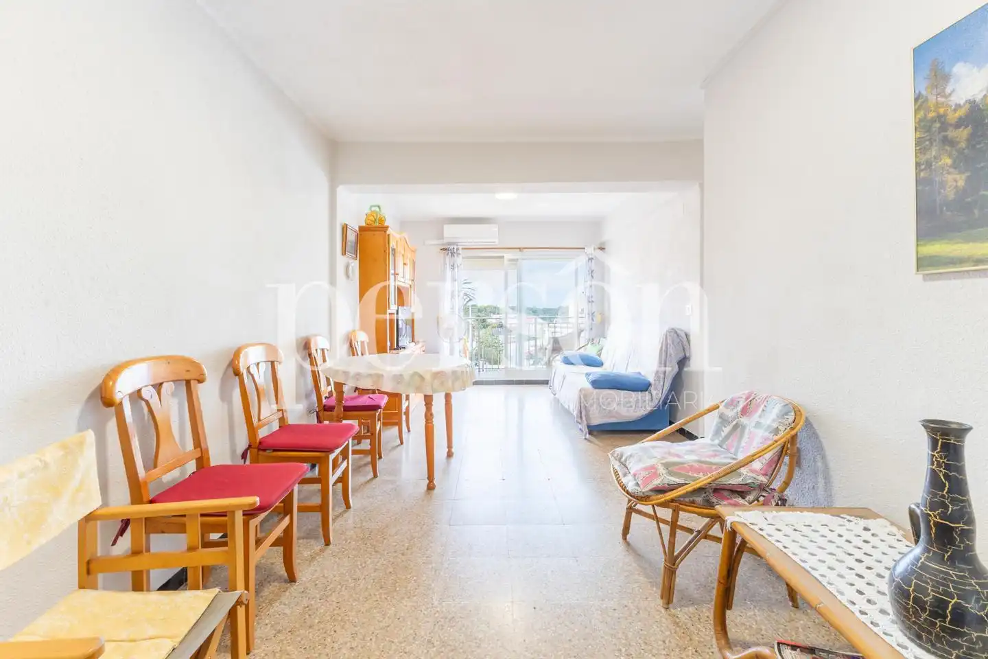 Sala de estar de Piso en venta en Valencia con Aire acondicionado, Amueblado y Balcón