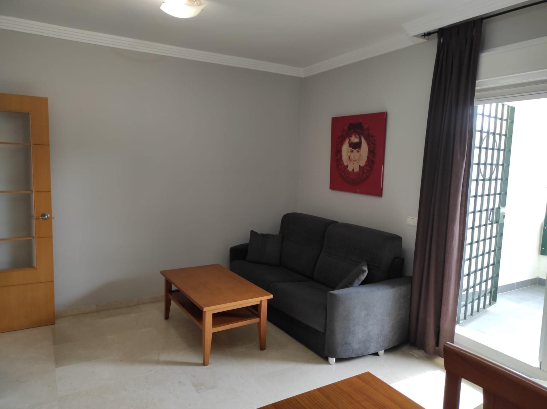 Living room of Flat to rent in Benalmádena  with Air Conditioner, Private garden and Terrace