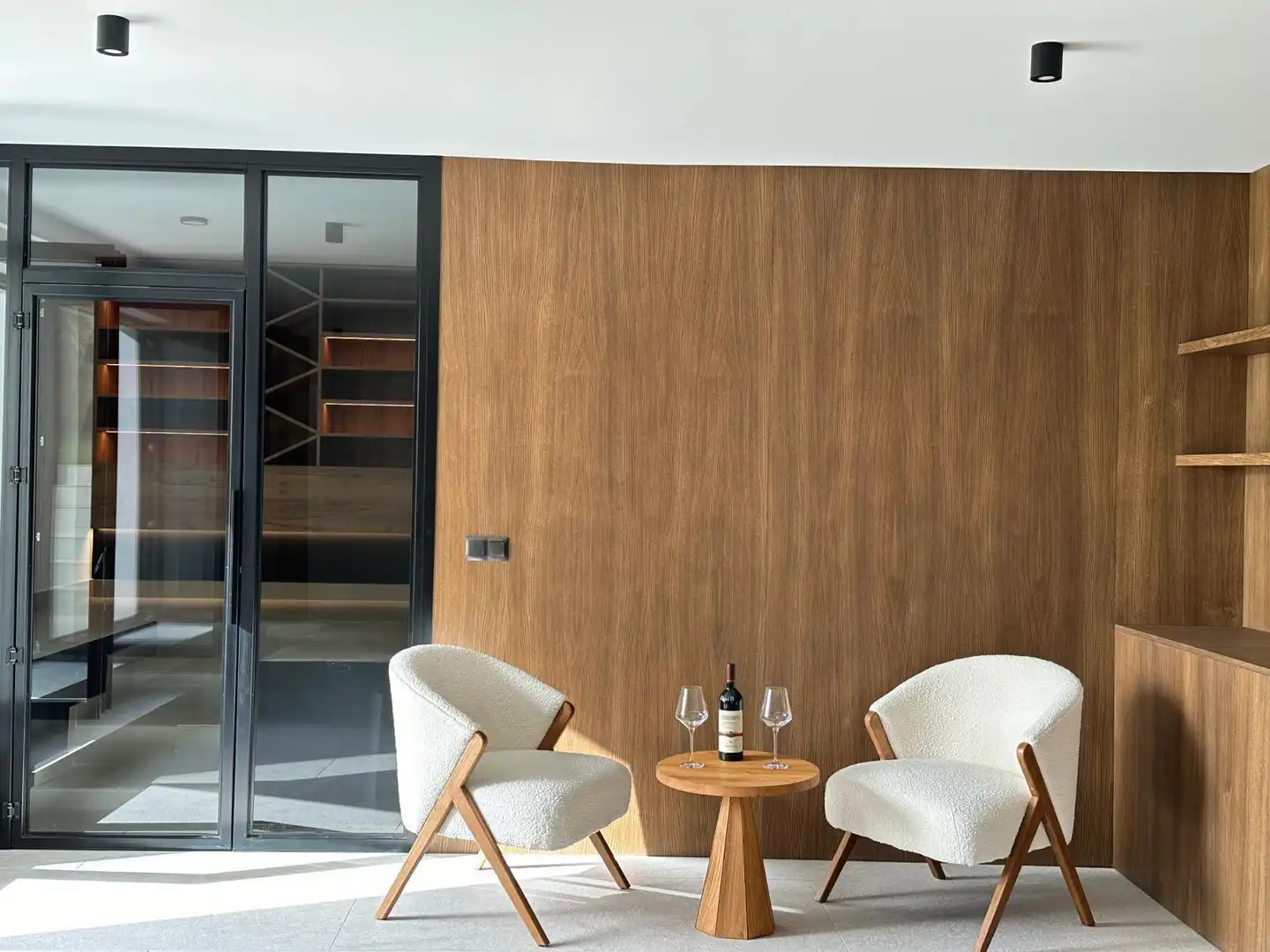 Sala d'estar de Casa o xalet en venda en Benitachell / El Poble Nou de Benitatxell amb Aire condicionat, Jardí privat i Traster