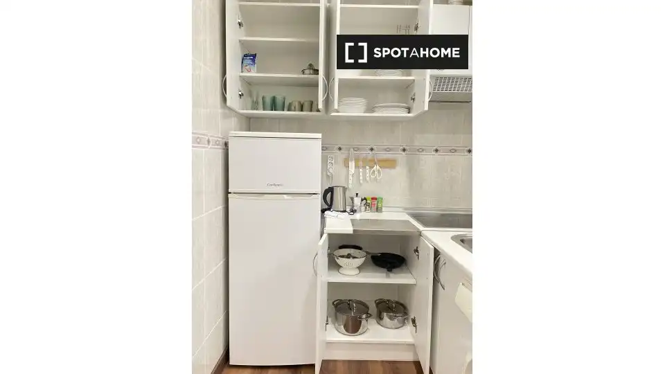 Kitchen of Flat for rent in Madrid  with Air Conditioner, Heating and Furnished