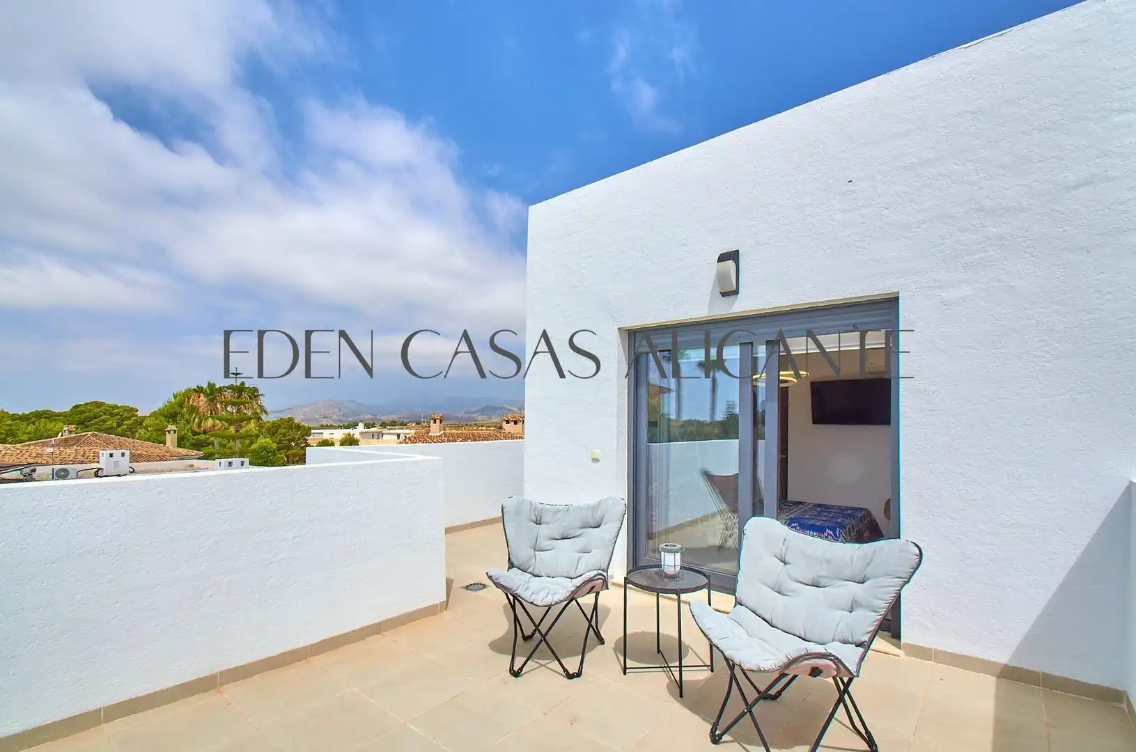 Terraza de Casa adosada en venta en Busot con Aire acondicionado, Calefacción y Jardín privado