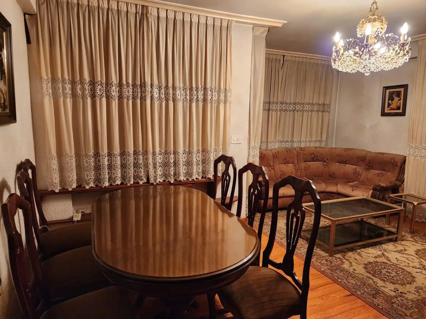 Dining room of Flat for sale in Jaca  with Terrace, Storage room and Furnished