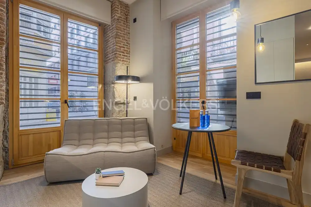 Sala de estar de Piso de alquiler en Madrid con Aire acondicionado, Calefacción y Amueblado