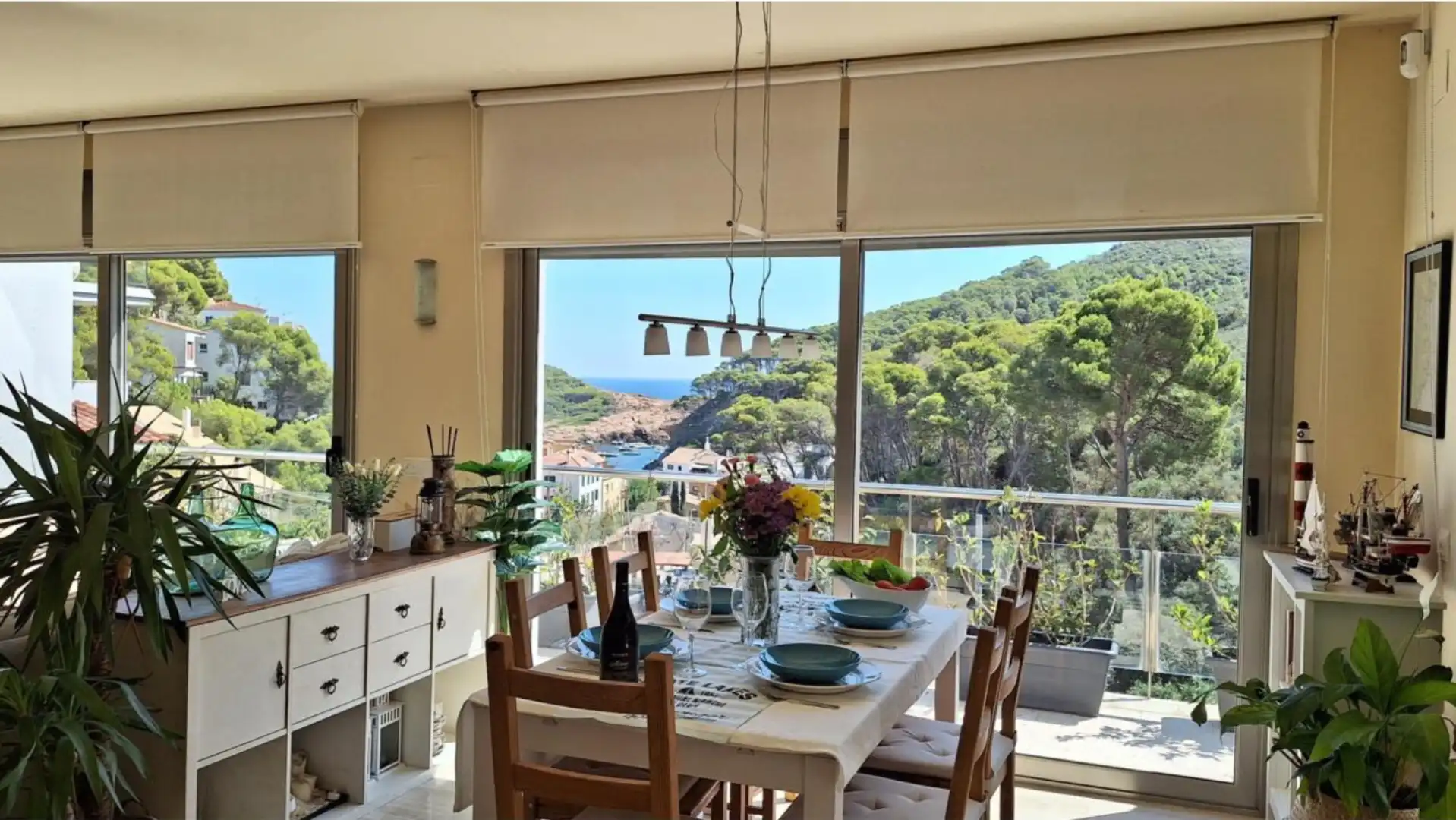 Comedor de Dúplex de alquiler en Begur con Aire acondicionado, Calefacción y Terraza