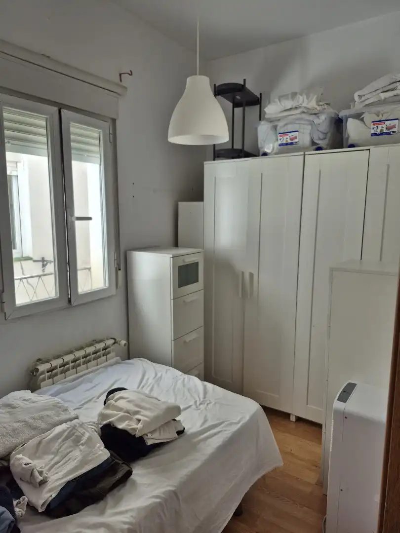 Bedroom of Flat for sale in Madrid  with Heating, Parquet flooring and Furnished
