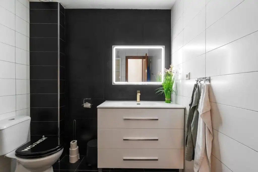 Badezimmer von Country house zum Verkauf in Torrevieja mit Klimaanlage, Privatgarten und Möbliert
