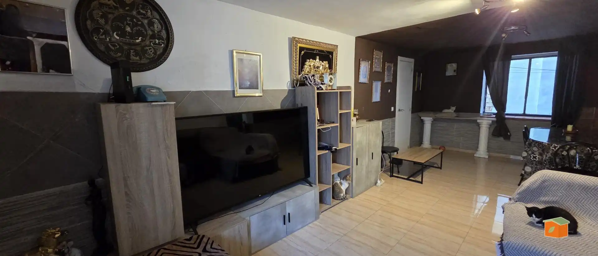 Sala de estar de Casa o chalet en venta en Santa Bàrbara con Terraza y Balcón