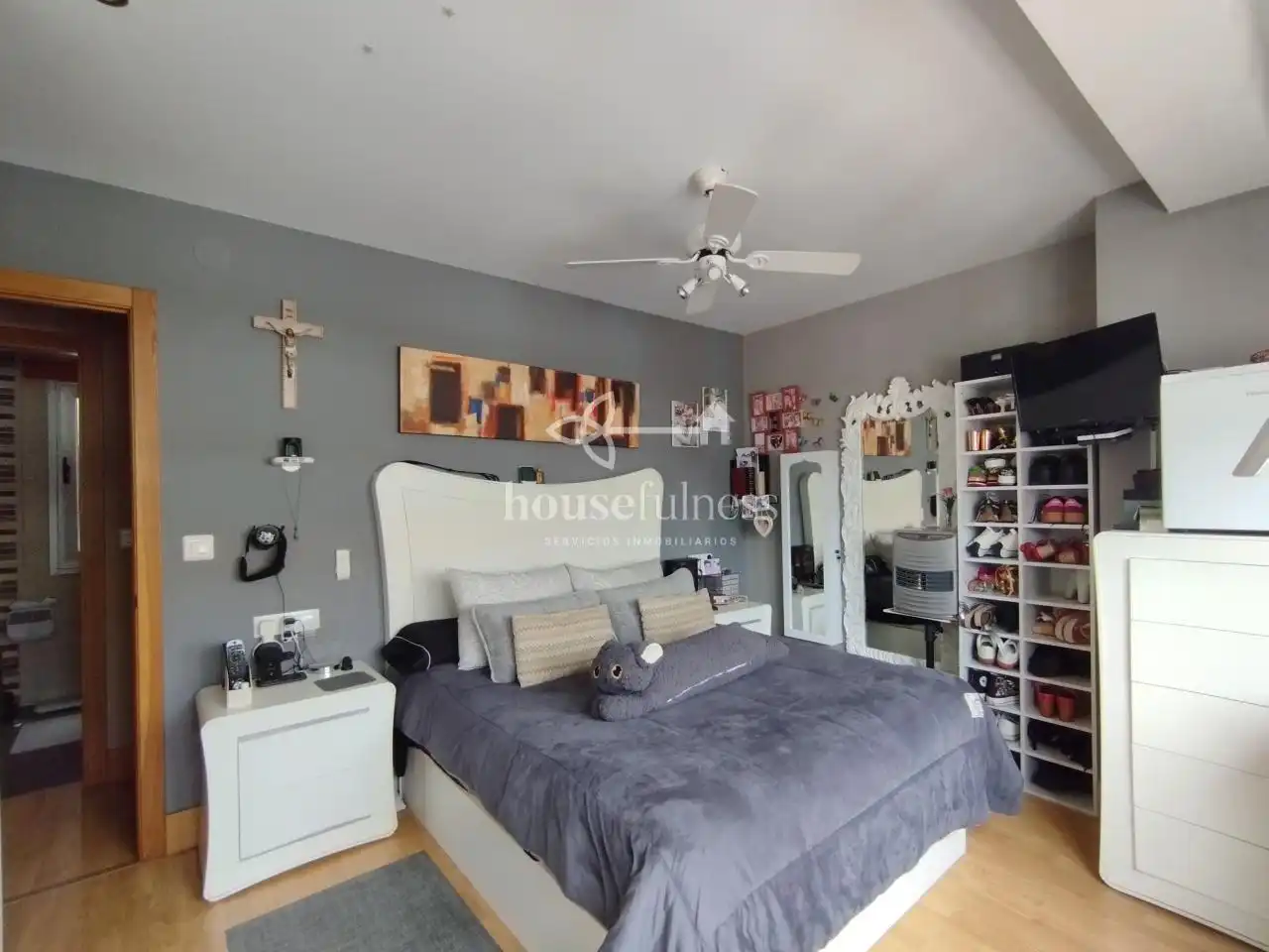 Schlafzimmer von Wohnung zum Verkauf in Ferrol mit Heizung, Abstellraum und Möbliert