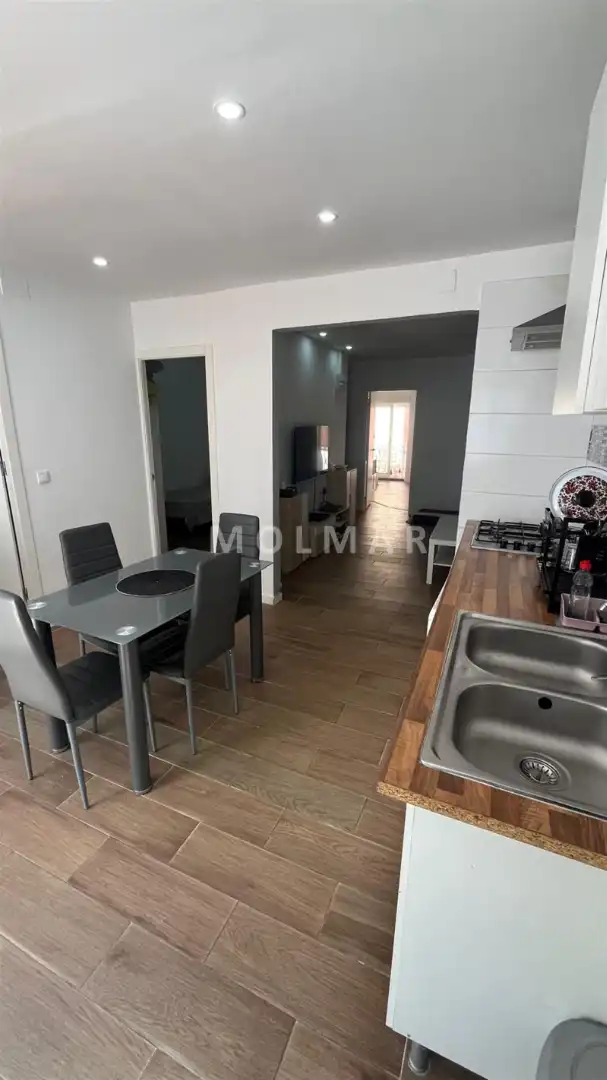 Cocina de Piso en venta en Tavernes de la Valldigna con Terraza, Amueblado y Horno
