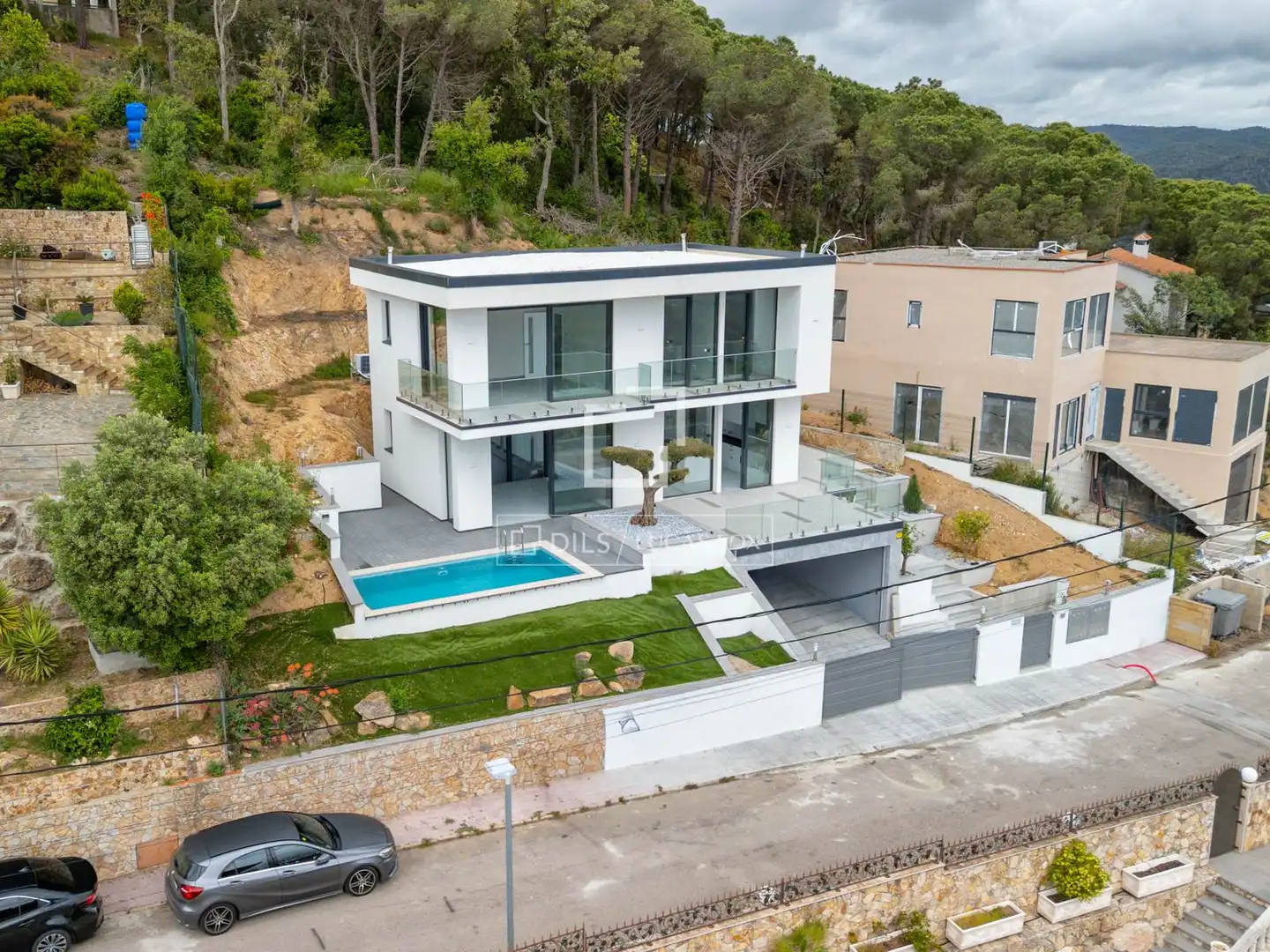 Exterior view of Houses for sale in Lloret de Mar  with Air Conditioner, Heating and Private garden