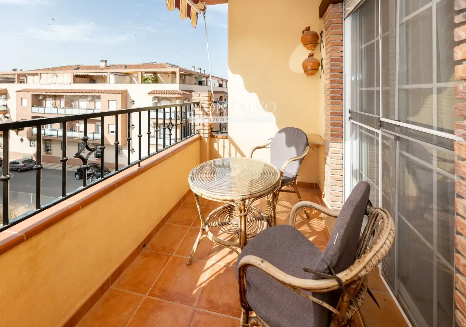 Balcony of Flat for rent in Atarfe  with Air Conditioner, Terrace and Swimming Pool
