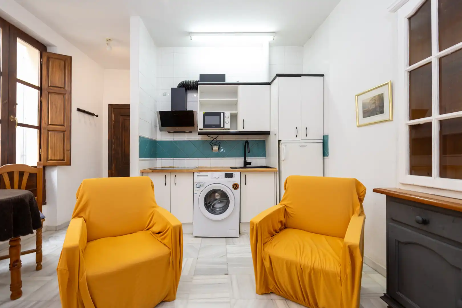 Küche von Wohnung zur Miete in Granada mit Heizung, Möbliert und Waschmaschine