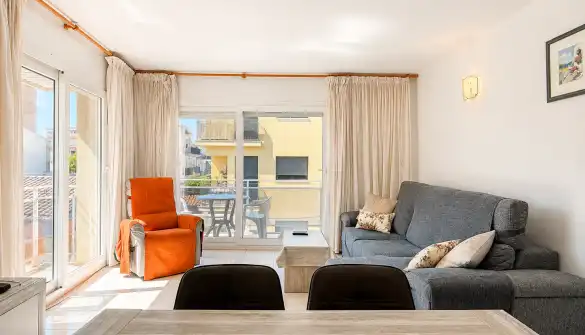 Wohnzimmer von Wohnungen zum Verkauf in Calonge i Sant Antoni mit Klimaanlage, Terrasse und Abstellraum