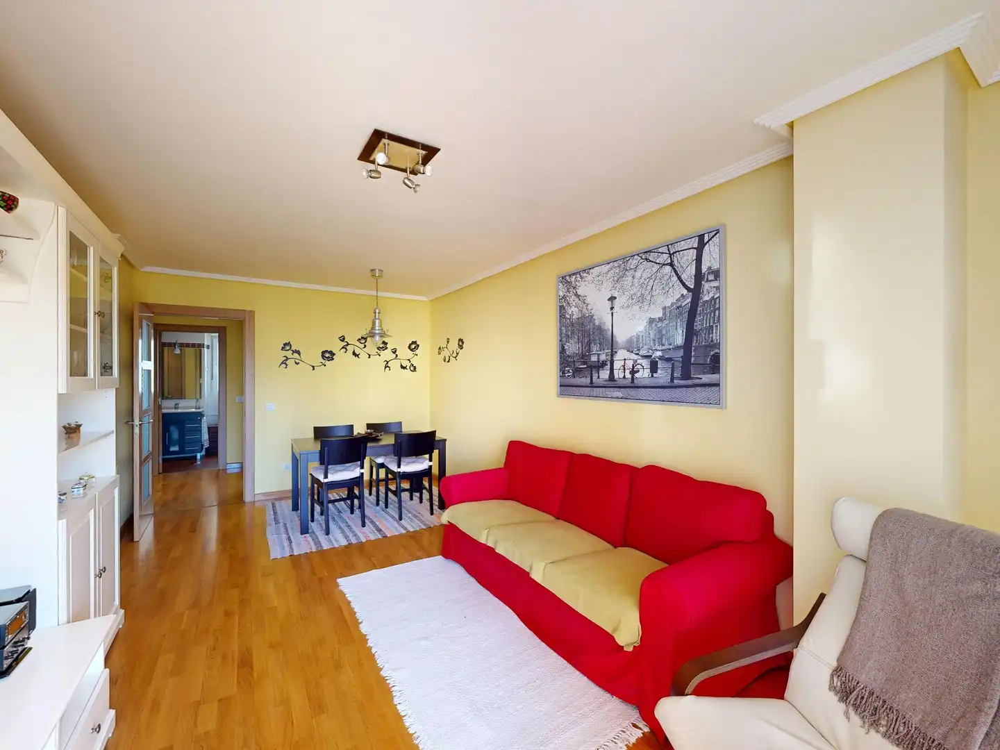 Living room of Flat for sale in Foz  with Heating, Terrace and Storage room