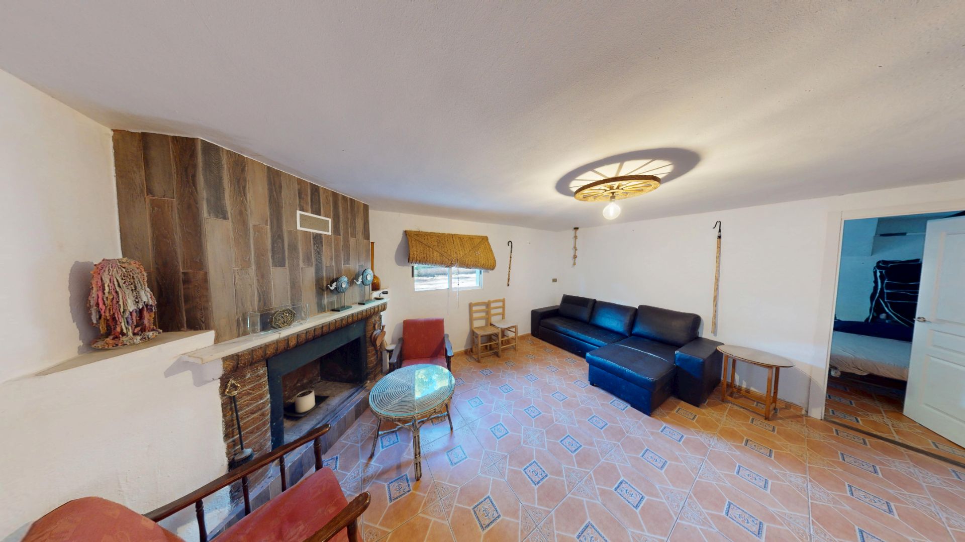 Sala de estar de Casa o chalet en venta en Tibi con Jardín privado, Terraza y Amueblado