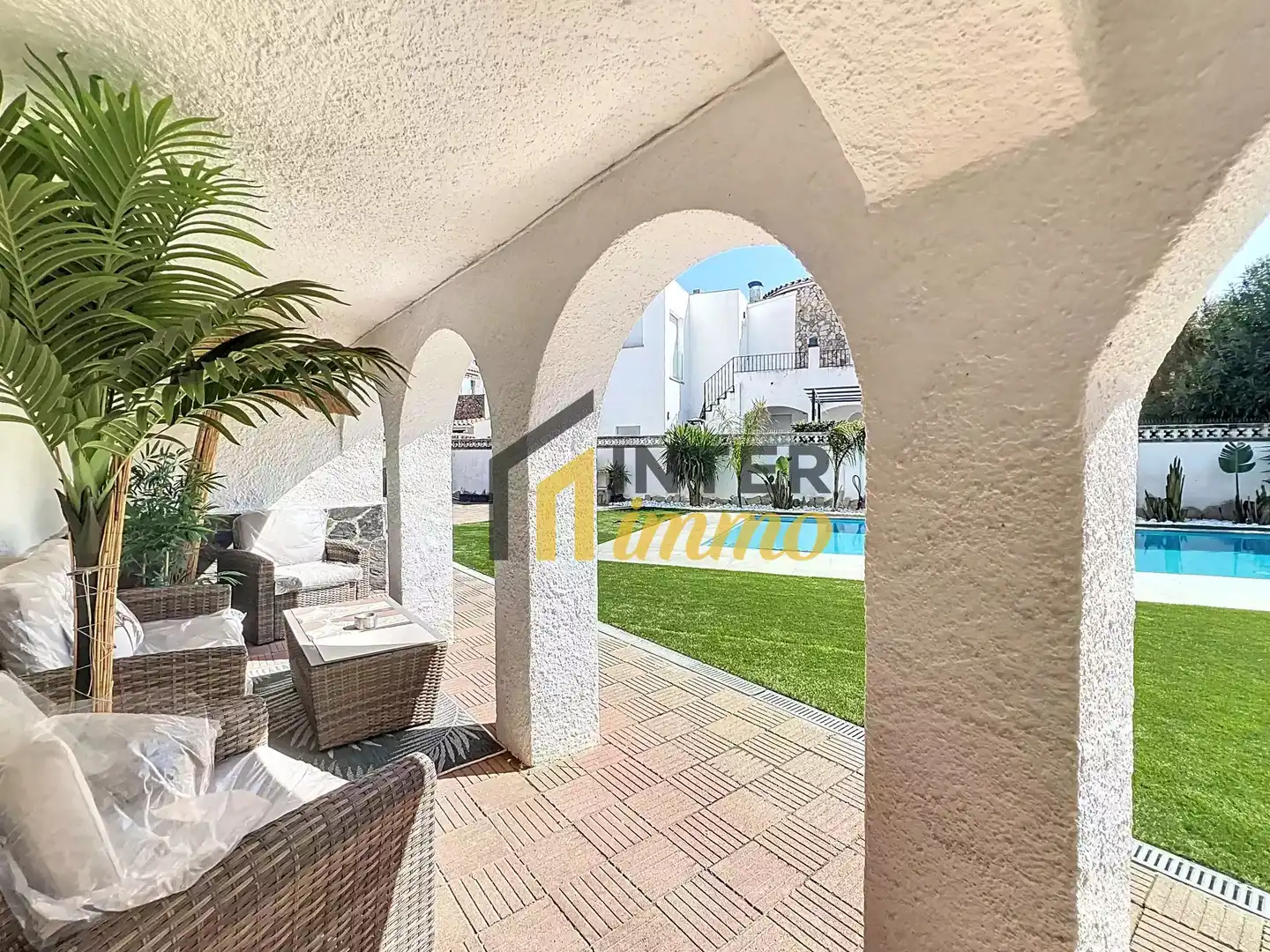 Terraza de Casa o chalet en venta en Empuriabrava con Aire acondicionado