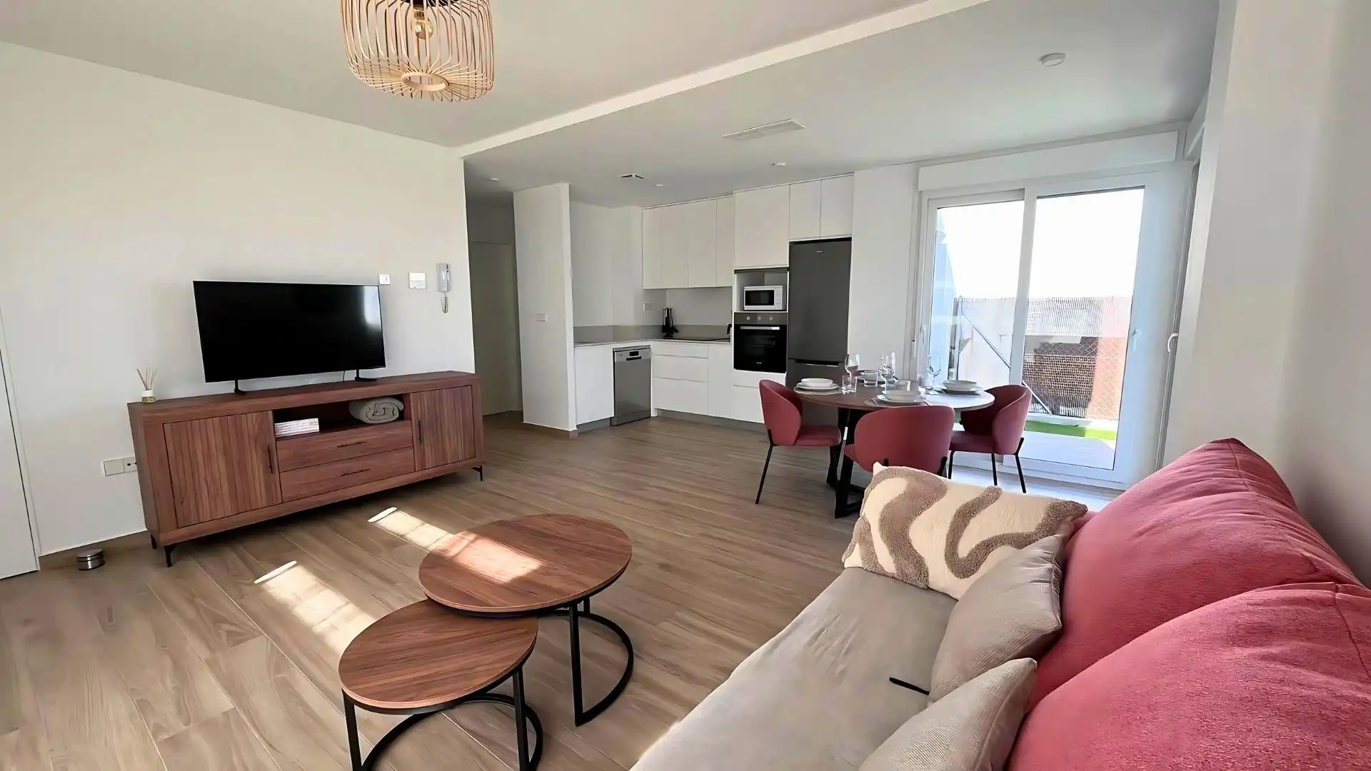 Wohnzimmer von Einfamilien-Reihenhaus zum Verkauf in Madrid mit Schwimmbad