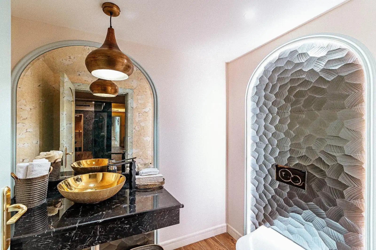 Baño de Casa o chalet de alquiler en Estepona con Aire acondicionado, Jardín privado y Terraza