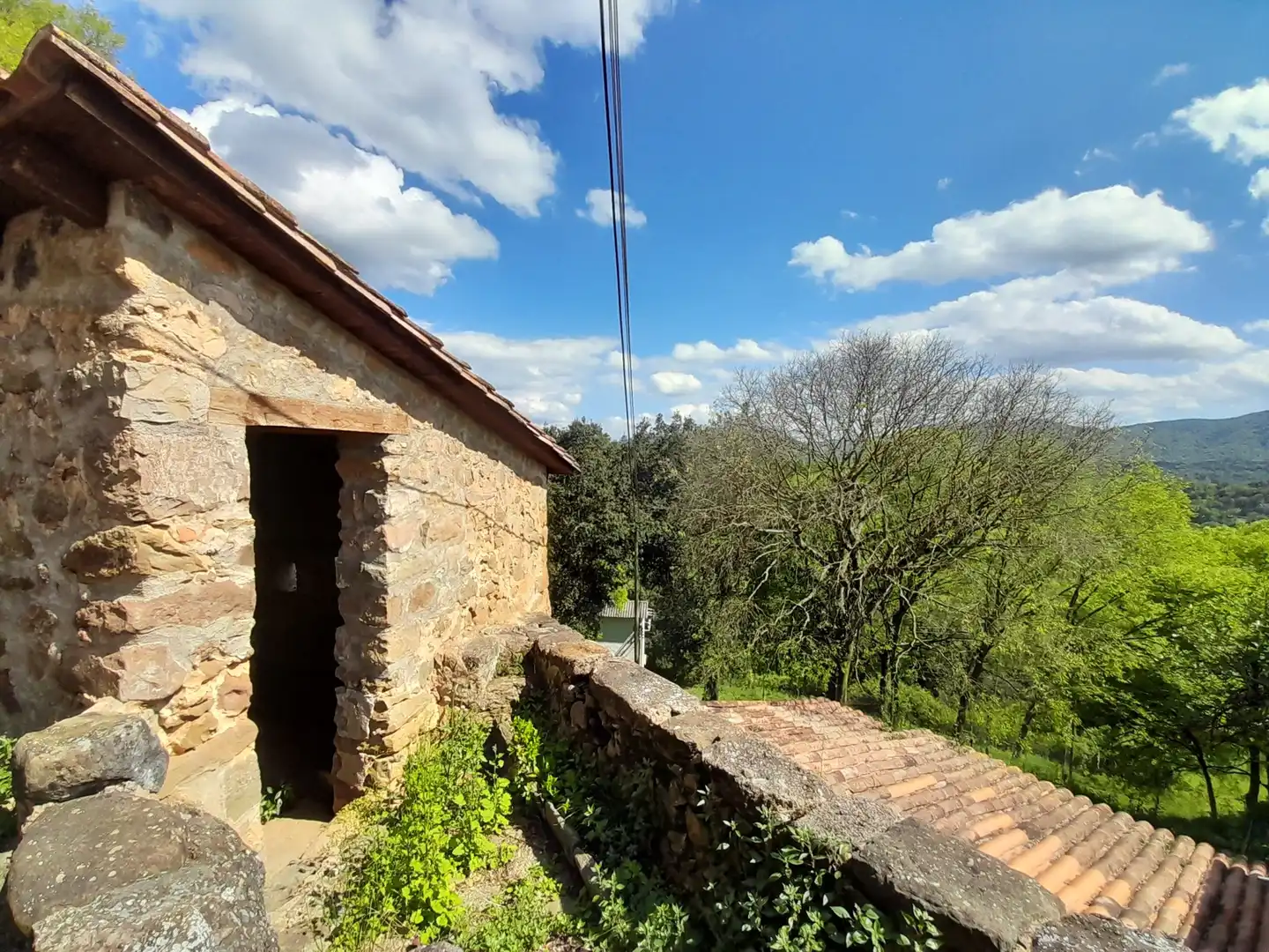 Vista exterior de Finca rústica en venta en La Vall de Bianya con Calefacción, Terraza y Trastero