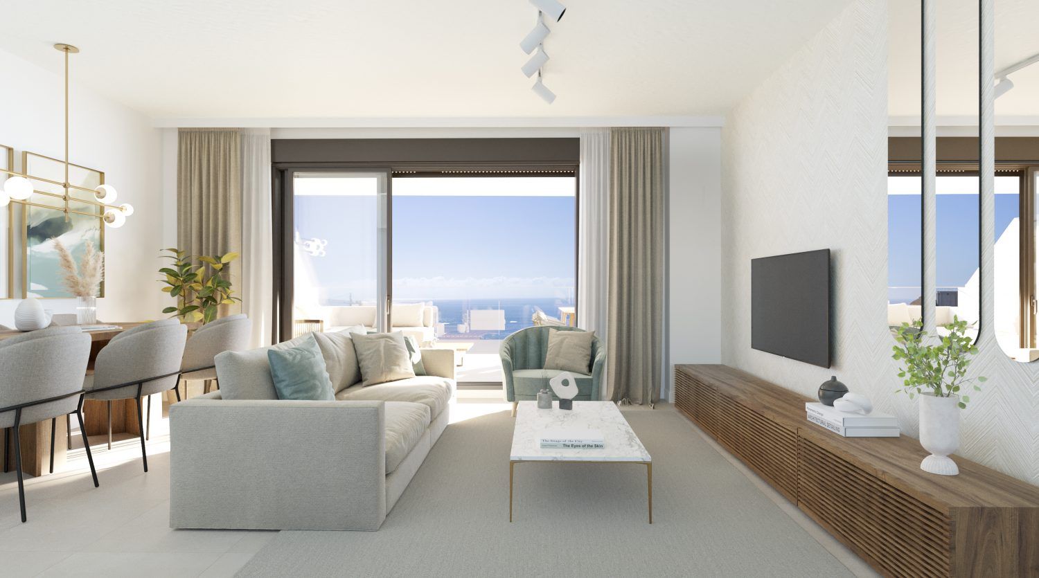 Living room of Apartment for sale in Rincón de la Victoria  with Air Conditioner, Heating and Terrace