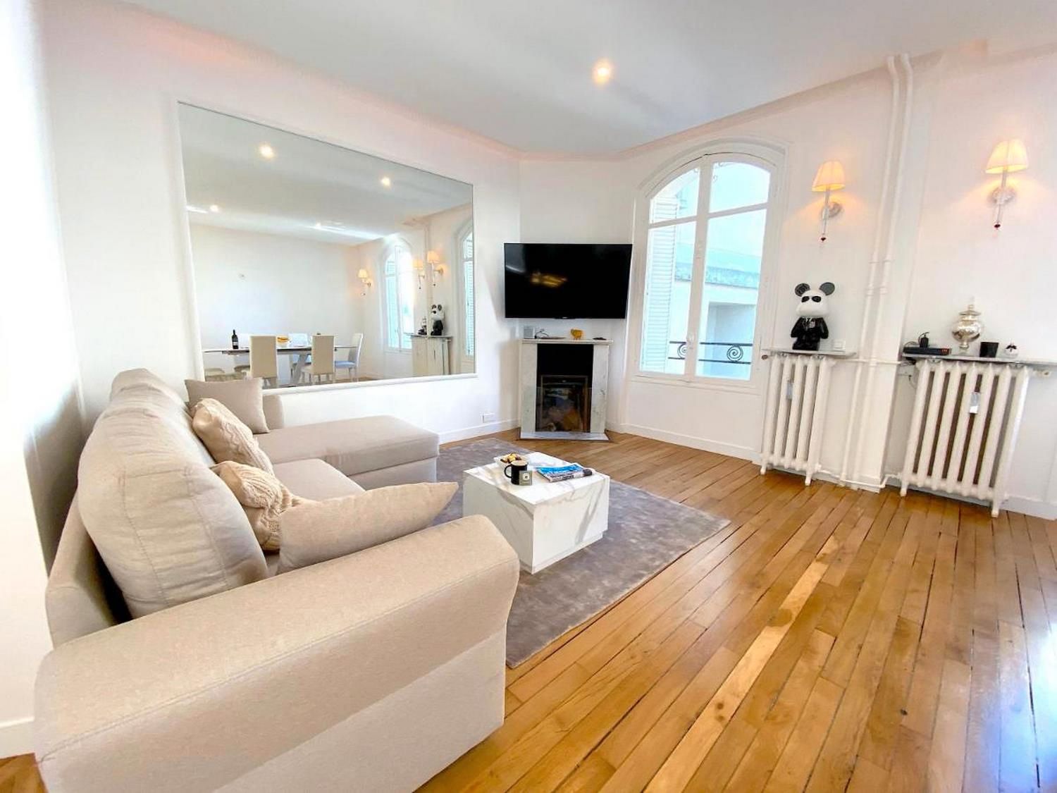 Living room of Flat to rent in Móstoles  with Heating, Furnished and TV
