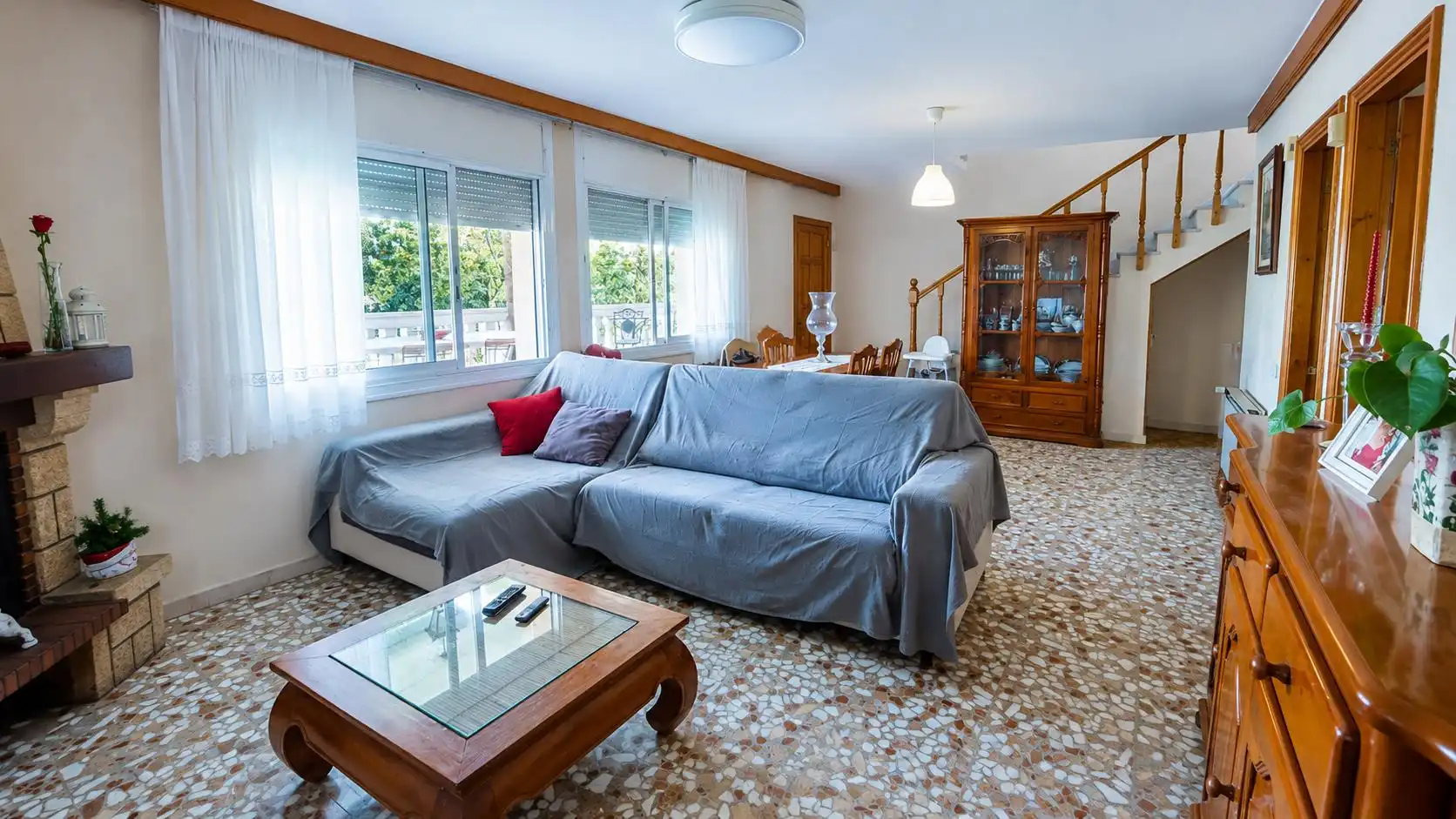 Sala de estar de Casa o chalet en venta en Vacarisses con Calefacción, Jardín privado y Balcón