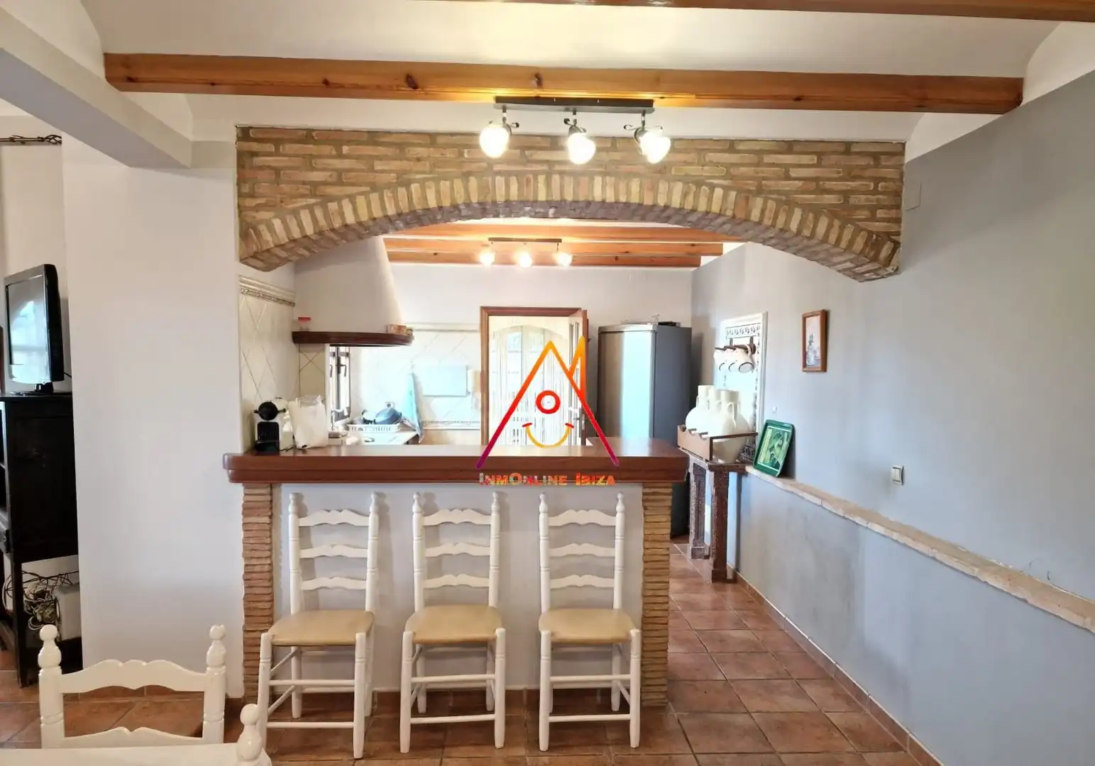 Cocina de Casa o chalet de alquiler en Tàrbena con Jardín privado, Terraza y Amueblado