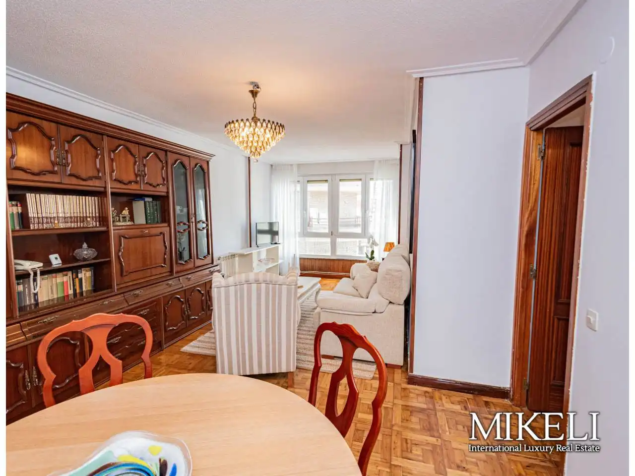 Sala de estar de Piso en venta en Santander con Calefacción, Parquet y Amueblado