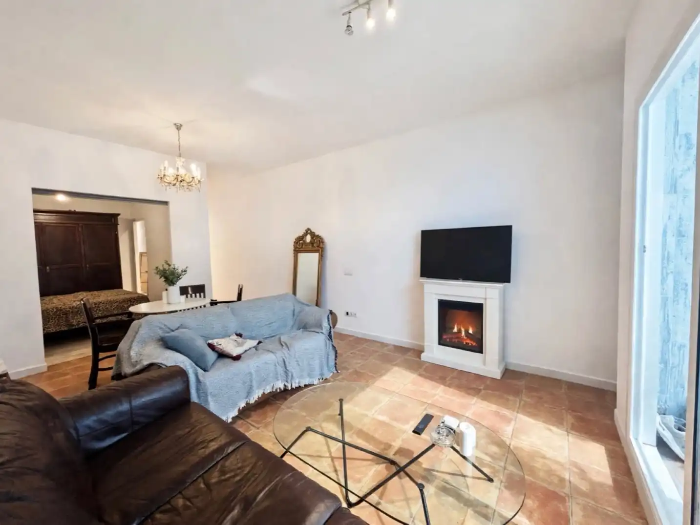 Sala d'estar de Casa o xalet en venda en Sabadell amb Aire condicionat, Terrassa i Balcó