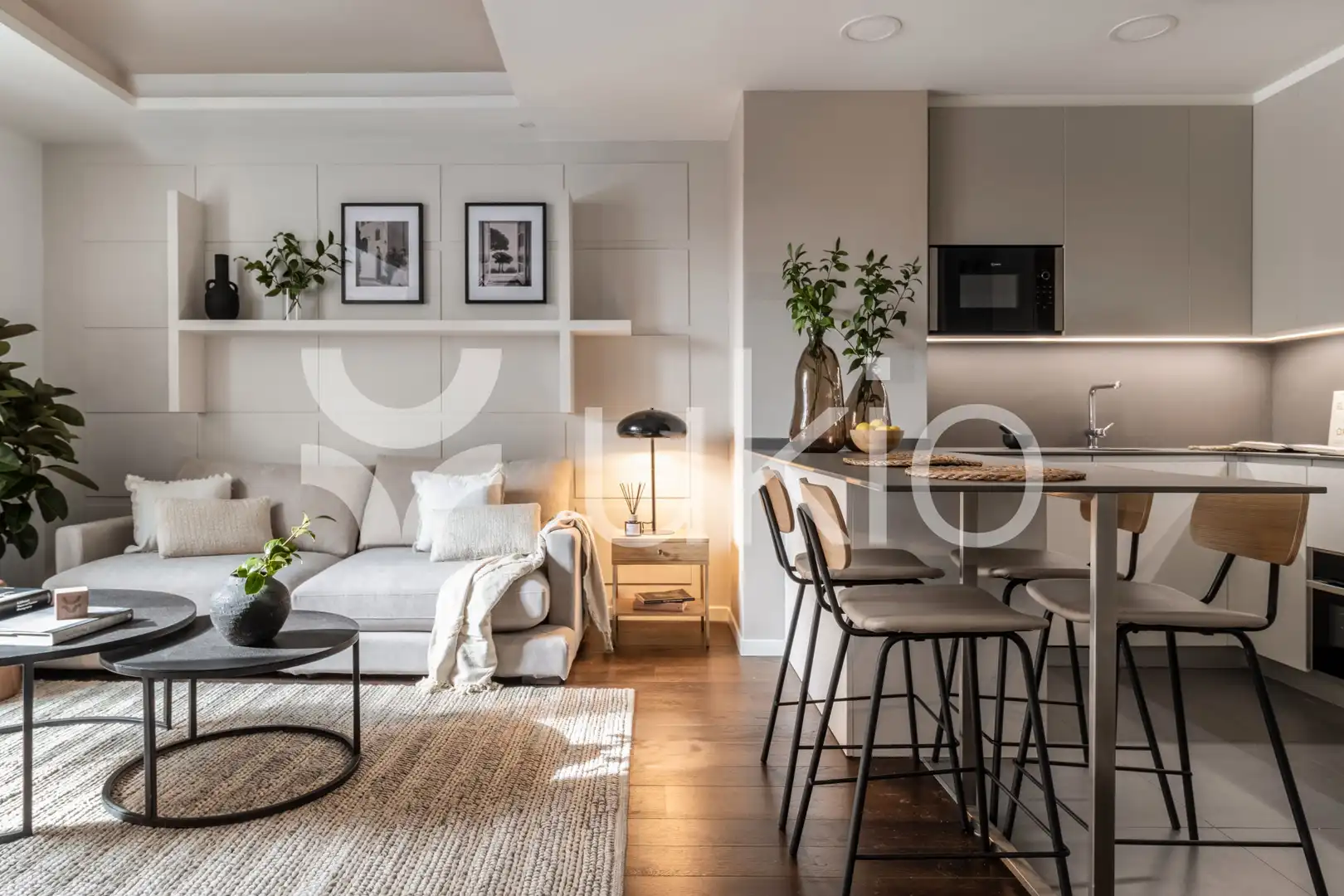Living room of Apartments for rent in Madrid  with Air Conditioner, Heating and Furnished