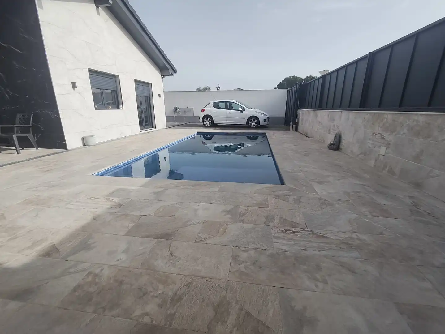 Swimming pool of Houses for sale in Las Ventas de Retamosa  with Air Conditioner, Heating and Storage room