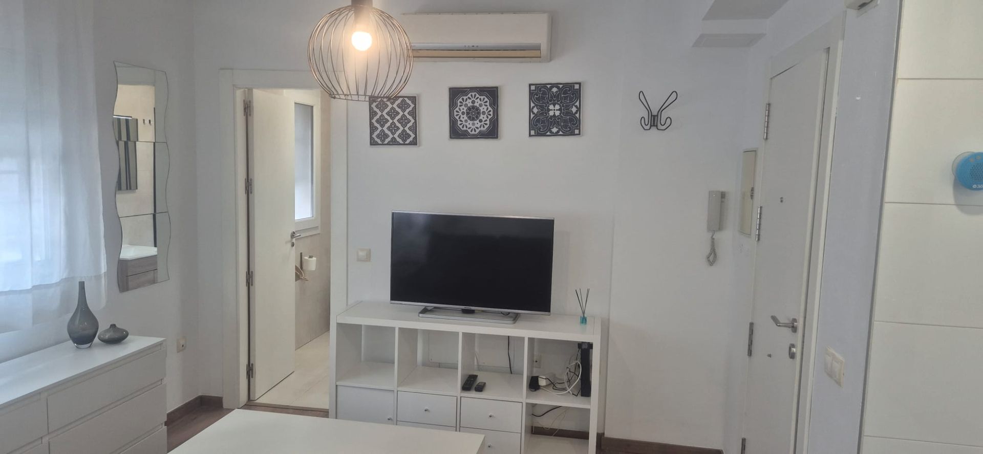 Sala d'estar de Estudi de lloguer en Málaga Capital amb Aire condicionat, Calefacció i Parquet