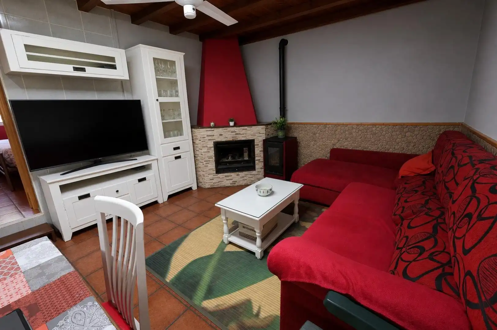Living room of Country homes for sale in Toreno  with Heating, Furnished and Balcony
