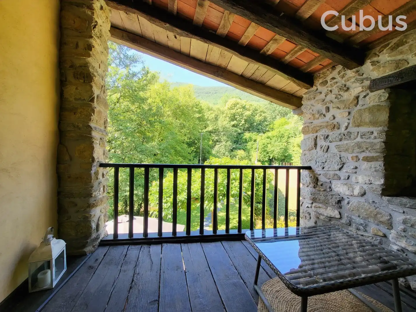 Terraza de Finca rústica en venta en Sant Feliu de Pallerols con Calefacción, Terraza y Trastero