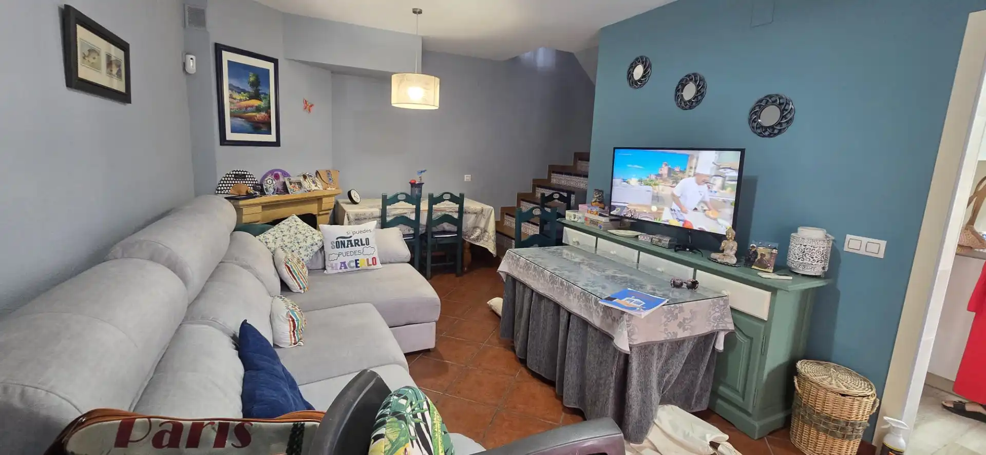 Sala de estar de Casa adosada en venta en El Portil con Aire acondicionado, Terraza y Trastero