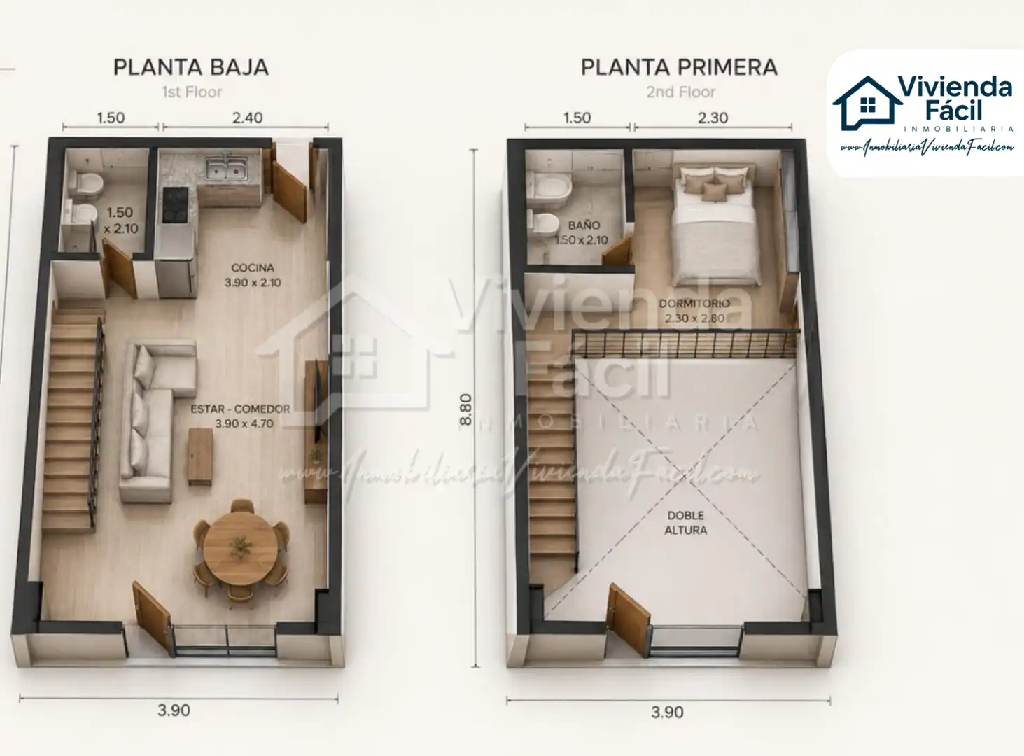 Dúplex en venta en Carretera de Vicálvaro a la Estación de O'donnell, Rosas - Musas