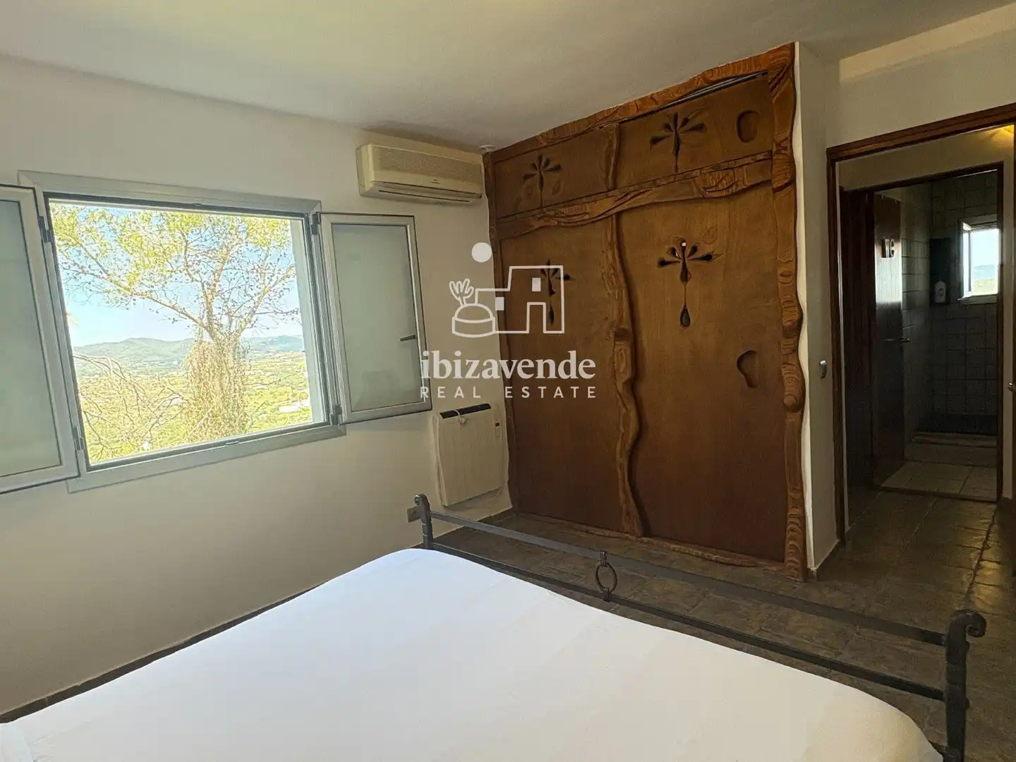Dormitori de Casa o xalet de lloguer en Santa Eulària des Riu amb Calefacció, Terrassa i Piscina