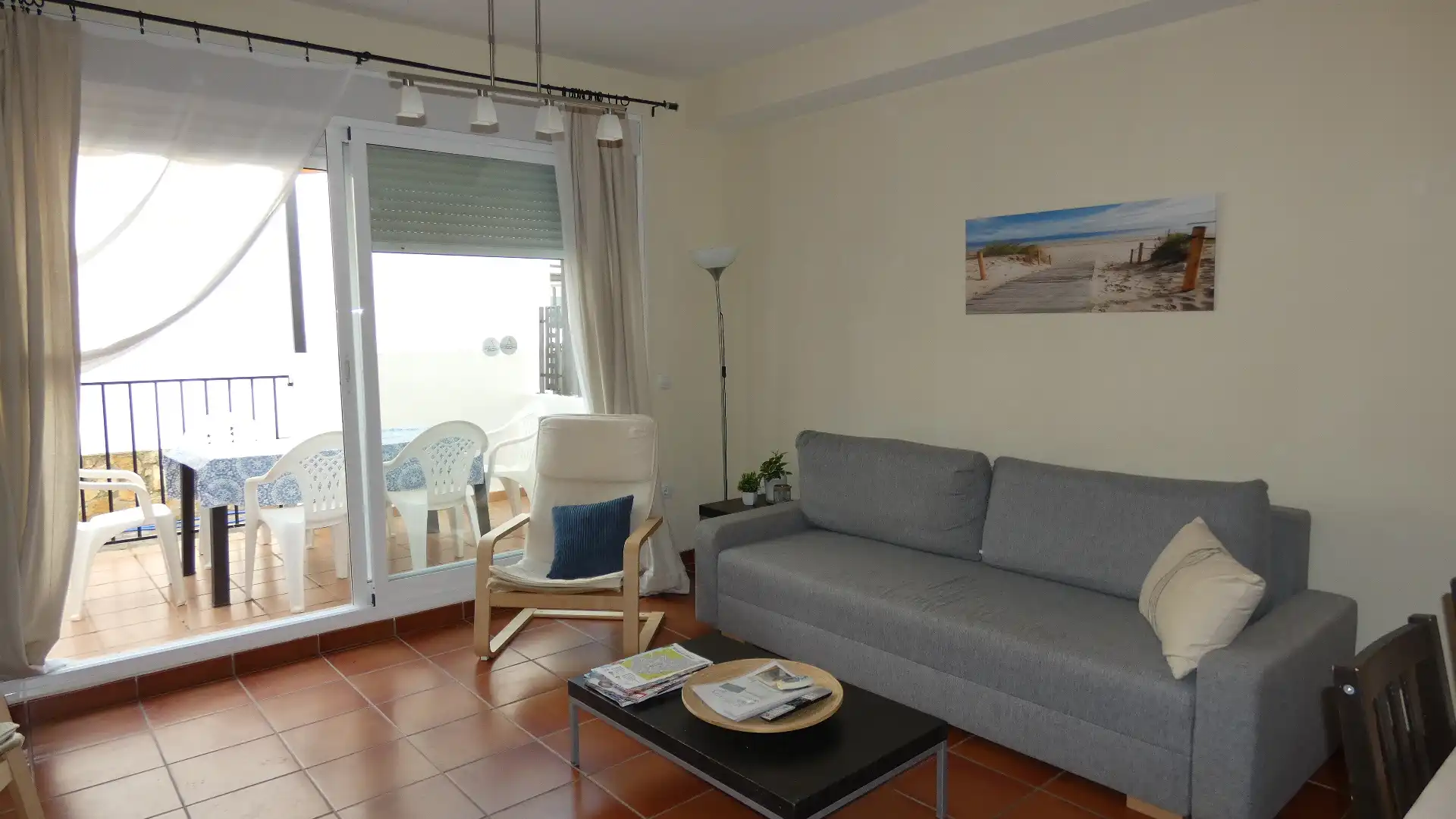 Sala de estar de Casa adosada en venta en Alcalà de Xivert con Aire acondicionado, Terraza y Amueblado