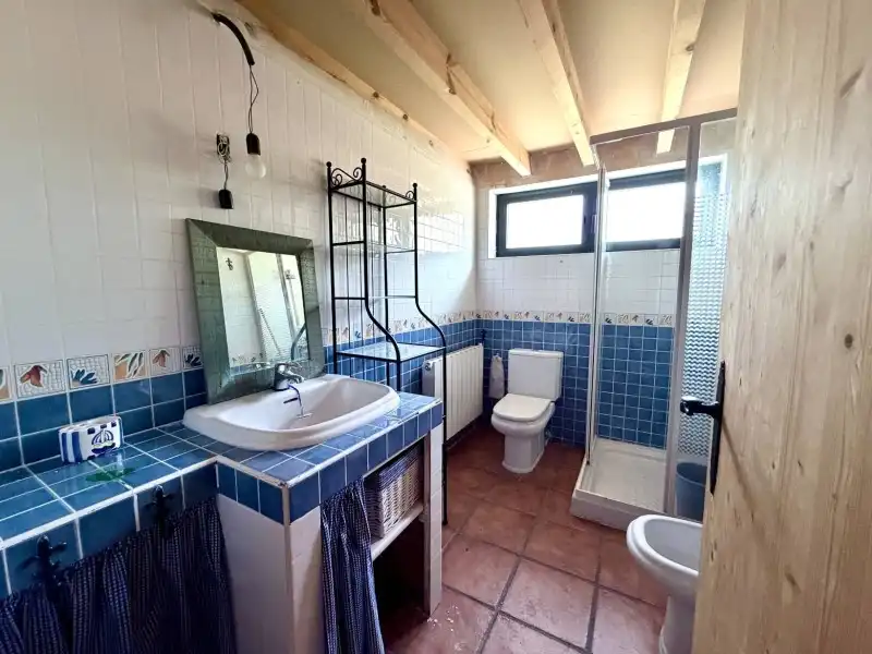 Bathroom of Houses for sale in El Espinar  with Heating, Private garden and Terrace