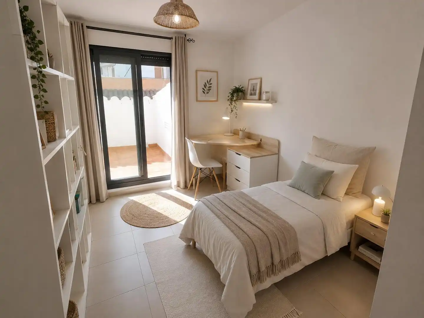 Habitación de Ático en venta en Castellón de la Plana / Castelló de la Plana con Terraza, Amueblado y Balcón