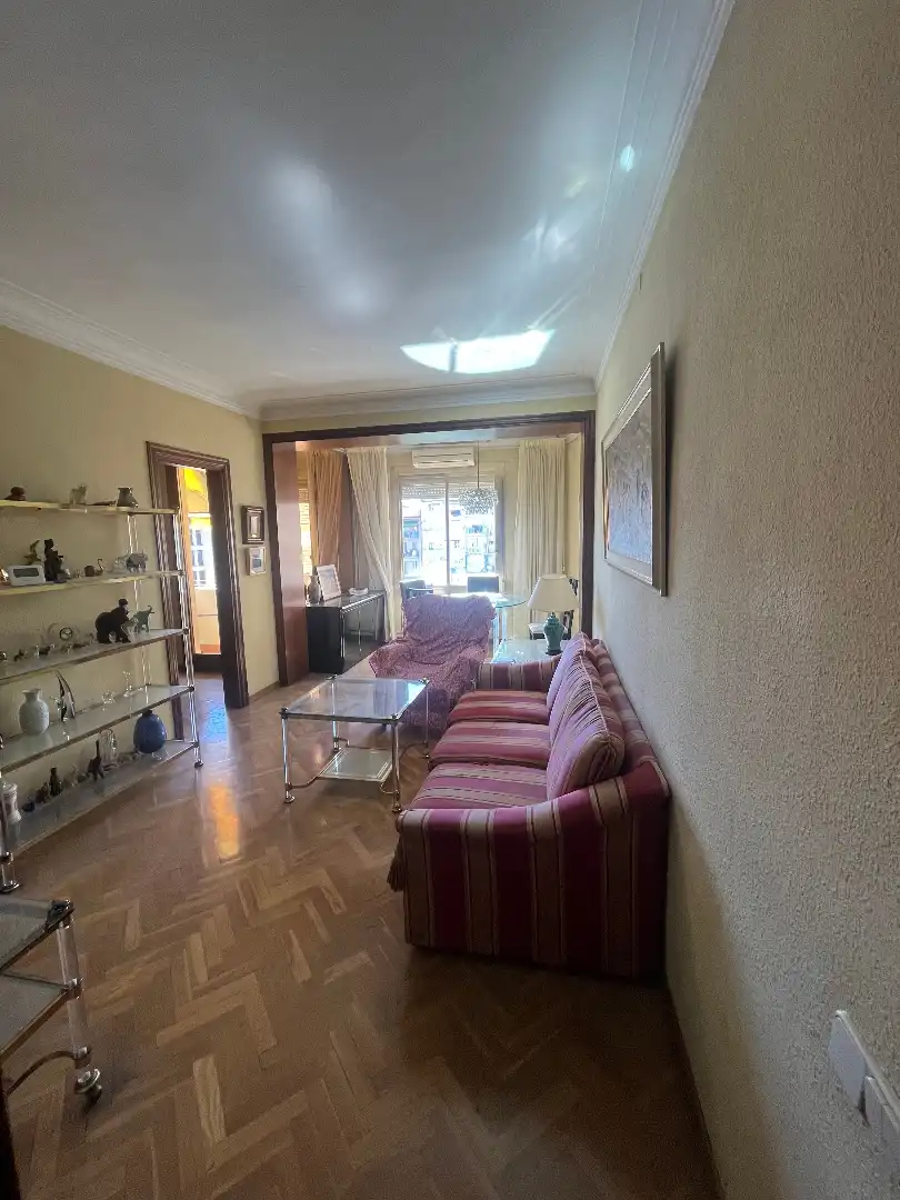 Sala de estar de Piso en venta en Barcelona con Aire acondicionado, Calefacción y Parquet